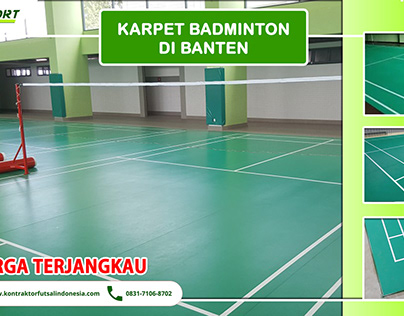karpet badminton di banten