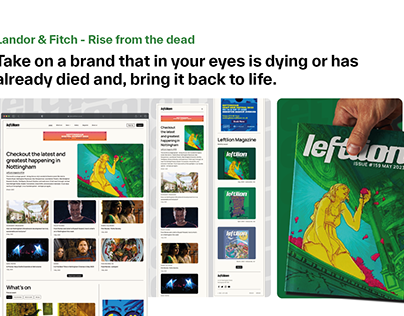 Project thumbnail - Left Lion Magazine rebranding (Landor&Fitch brief)