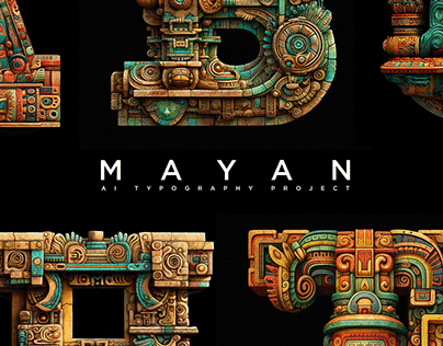 MAYAN. AI typography project