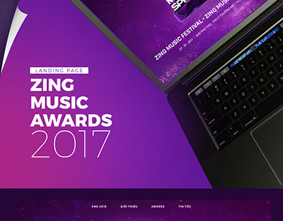 Zing Music Awards 2017 Landing Page