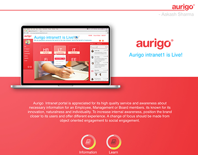 UX Design, Aurigo HR portal