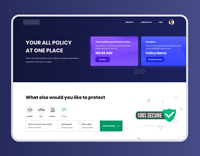 Insurance Policy Landing Page