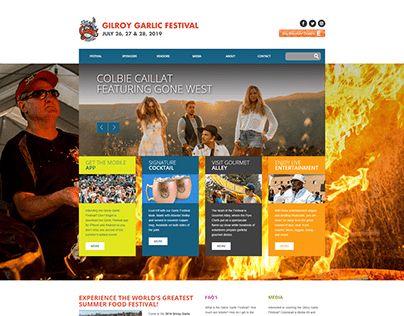 Gilroy Garlic Festival Web Design