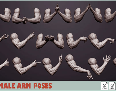 17 male arm poses