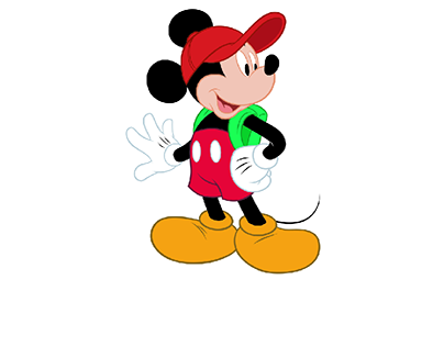 line and color work with vectors for Disney
