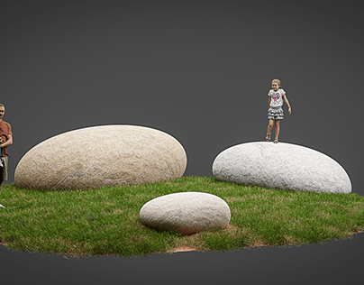 Playground boulders