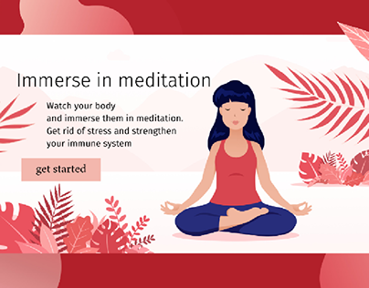 design banner meditation