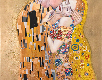 “kiss” inspired by Klimt
