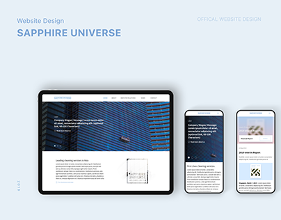 Website Design for Sapphire Universe