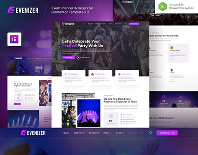Evenizer – Event Planner Elementor Template Kit