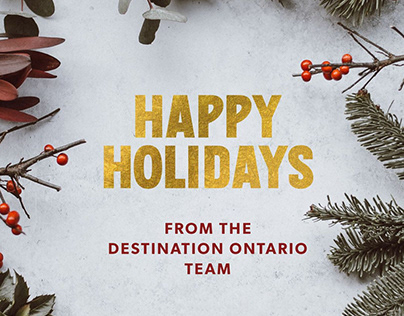 Holiday card for Destination Ontario