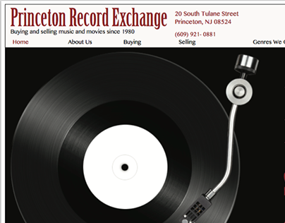 Princeton Record Exchange Website