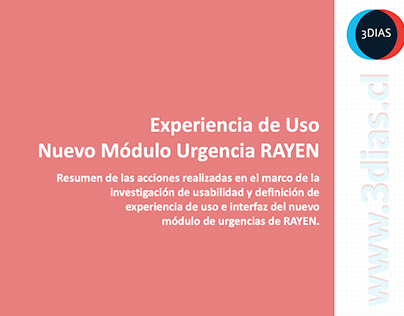 UX Research Módulo Urgencia Rayen
