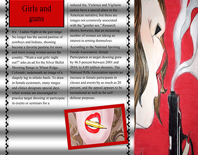 Editorial Illustration: Girls and Guns