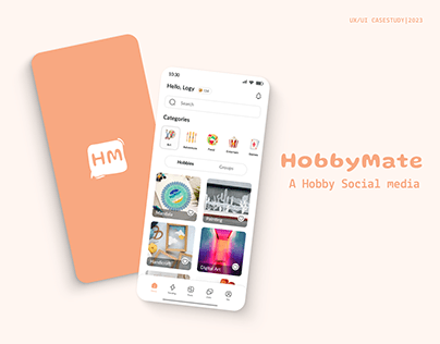 HobbyMate-A Hobby social media| UX/UI Case Study