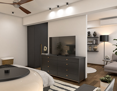 Step Inside: Your Dream 2 BHK Studio, Rendered in 3D
