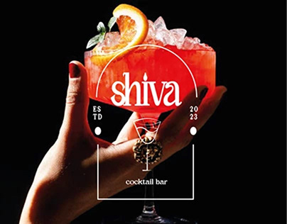 shiva cocktail bar brand design