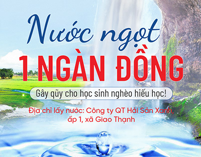Fresh water charity poster