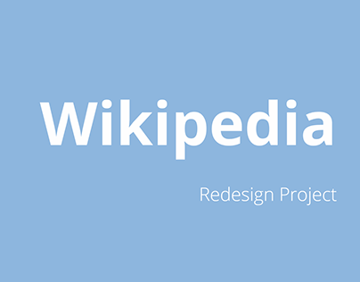 Wikipedia Redesign