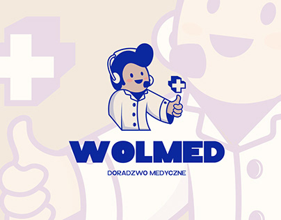 Logo Design | Mascot WOLMED Doradztwo medyczne