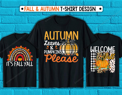 Awesome Fall and Autumn T shirt Design