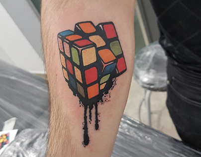 Rubik Cube tattoo