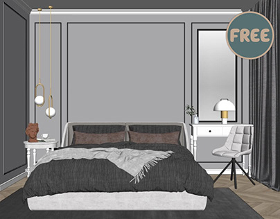 6303. Free Sketchup Bedroom Models Download
