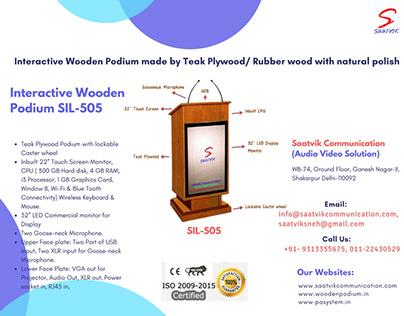 Electronic Lectern Manufacturer