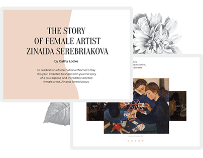 Article design example. Zinaida Serebriakova.