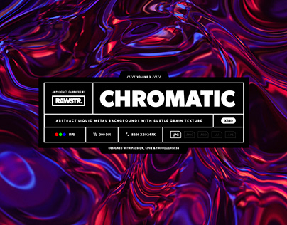 Chromatic vol.3 — 120 Abstract liquid metal backgrounds
