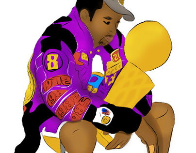 Kobe Bryant Champion Illustration