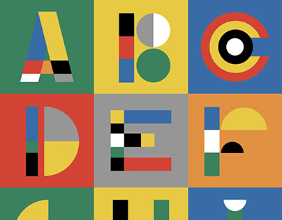 Bauhaus Alphabet - Design - Free DL