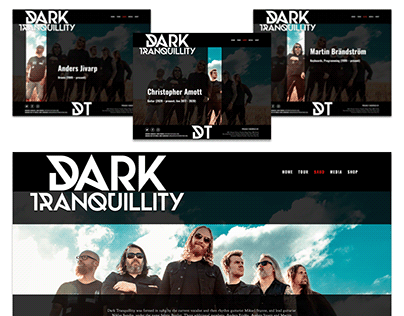 Dark Tranquillity Website Redesign Concept