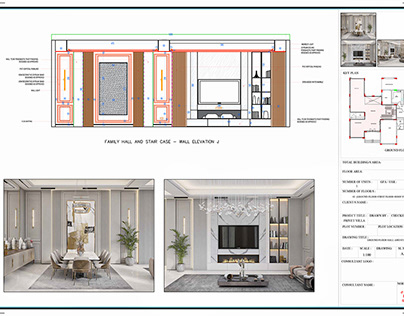 Shop Drawing for Reception