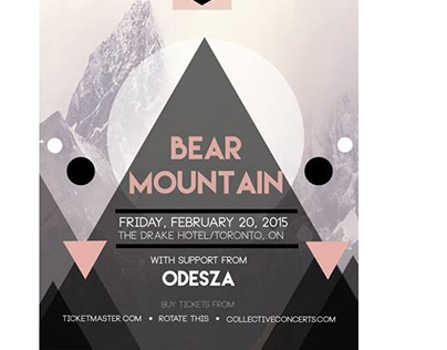 Gig poster for Bear Mountain