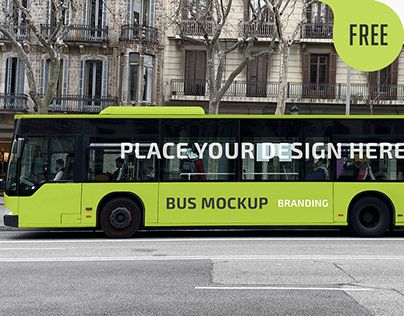 Bus Branding – Free Mockup PSD