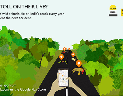 WCT Roadkills app campaign (hypothetical)