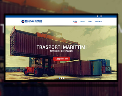 Logistics company Transport Web Site ui ux design
