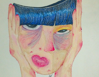 Weird drawing w/ color pencil