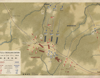 Battle of Trevilian Station Map