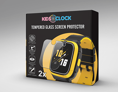 Kids O clock TEMPERED GLASS SCREEN PROTECTOR box