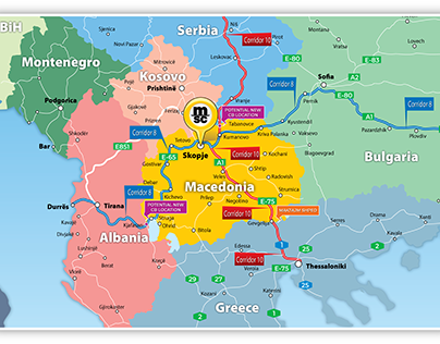 MSC Macedonia headquaters position on Balkans