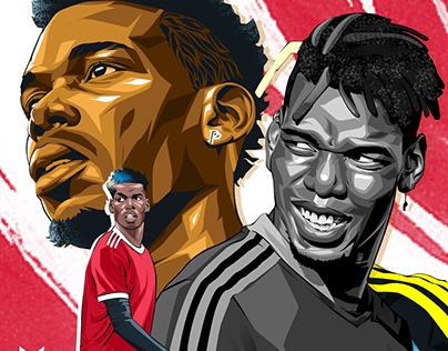 Paul Pogba Artwork - Manchester United