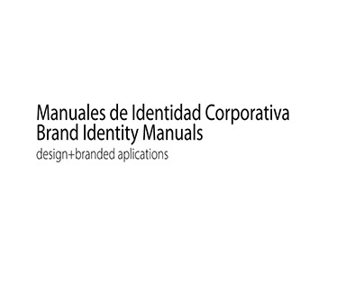 MANUALES DE MARCA/BRAND USE MANUALS