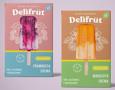 Packaging Popsicle Design; (Helados Artesanales)