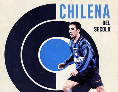 Chilena - Illustration - Y. Djorkaeff - FC Inter Milan