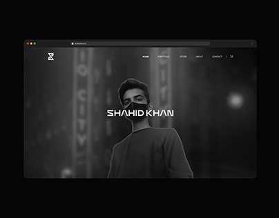 Shahid Khan Website UI Design
