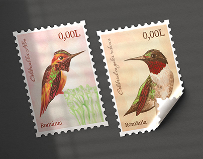 Humming bird postage collection