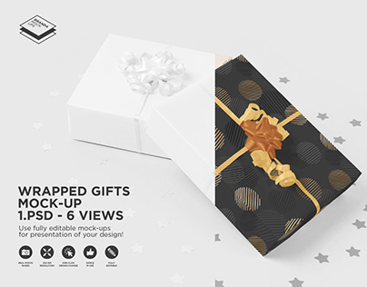 Wrapped Gifts Mock-up