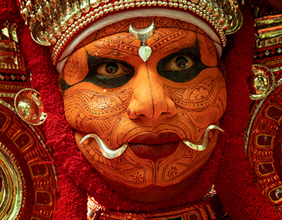 Theyyam the ritual art form of Kerala.